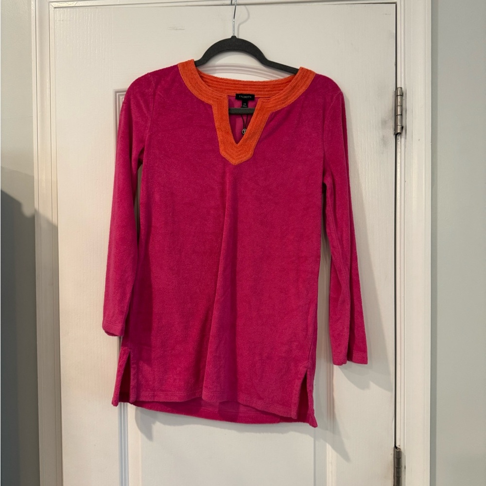 Talbots Orange and Pink Top